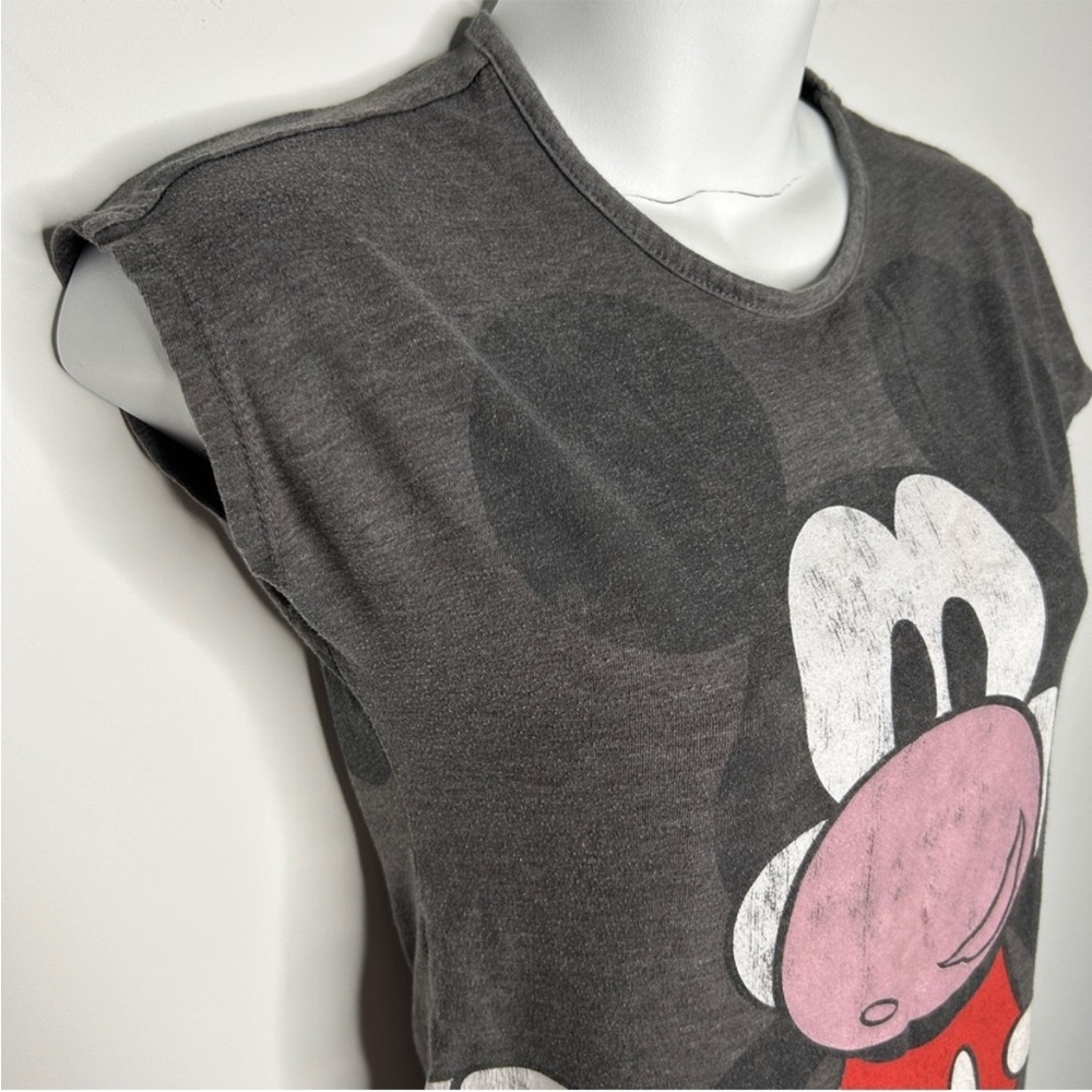OLD NAVY DISNEY Mickey Mouse Bubblegum Crop Top T-shirt Size Small - Picture 2 of 6